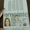 Argentina Passport Template Female