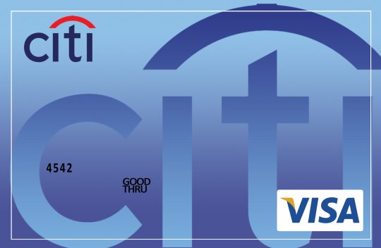 Citi Visa Card Template PSD