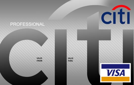 CitiBank Credit Card Template Front