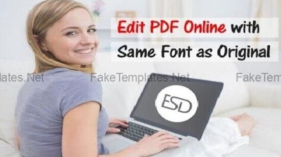 Edit PDF Online with Same Font as Original