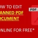 Edit Scanned PDF Online