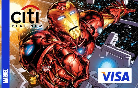 Iron Man Visa Card Template PSD