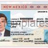 New Mexico Driver License Template PSD Front