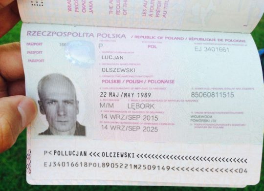 Poland Passport Template PSD