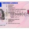 UK Drivers License Template