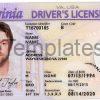 Virginia Driver License Template